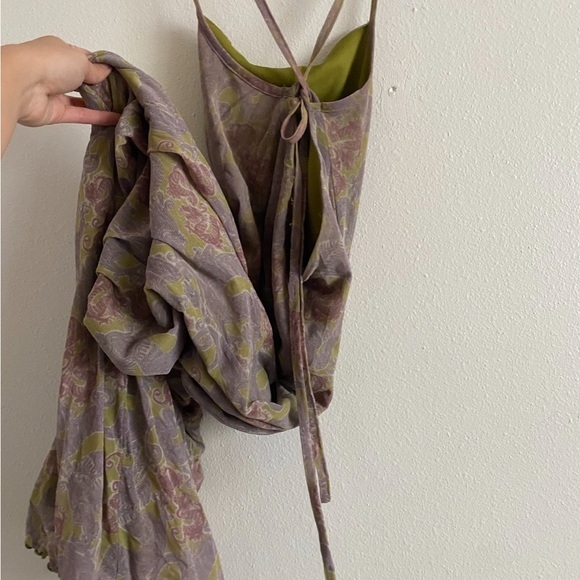 Unique Vintage Dragon Maxi Dress Tie Dress - Picture 2 of 7